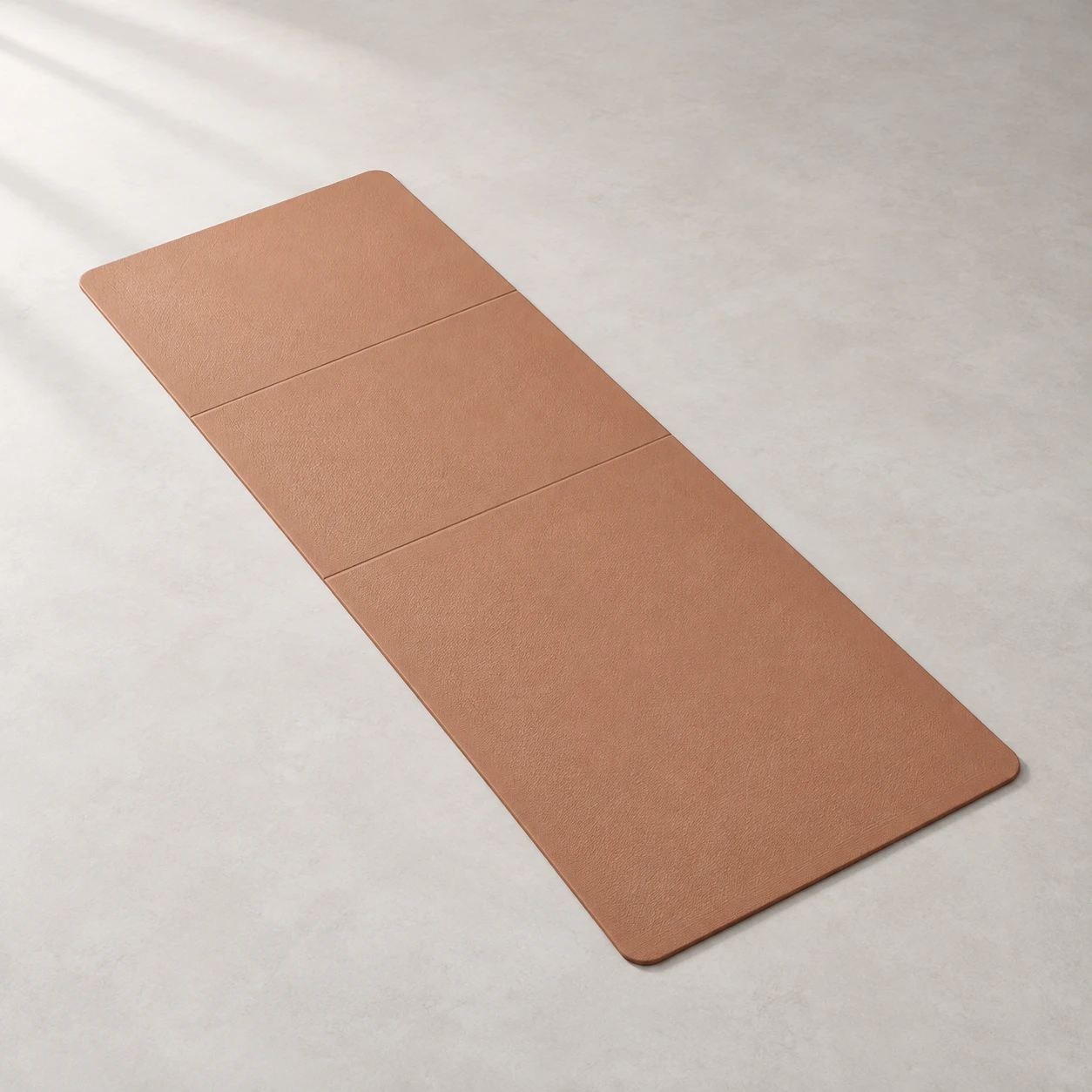 Fold Clay yoga mat, Clay, 3 mm