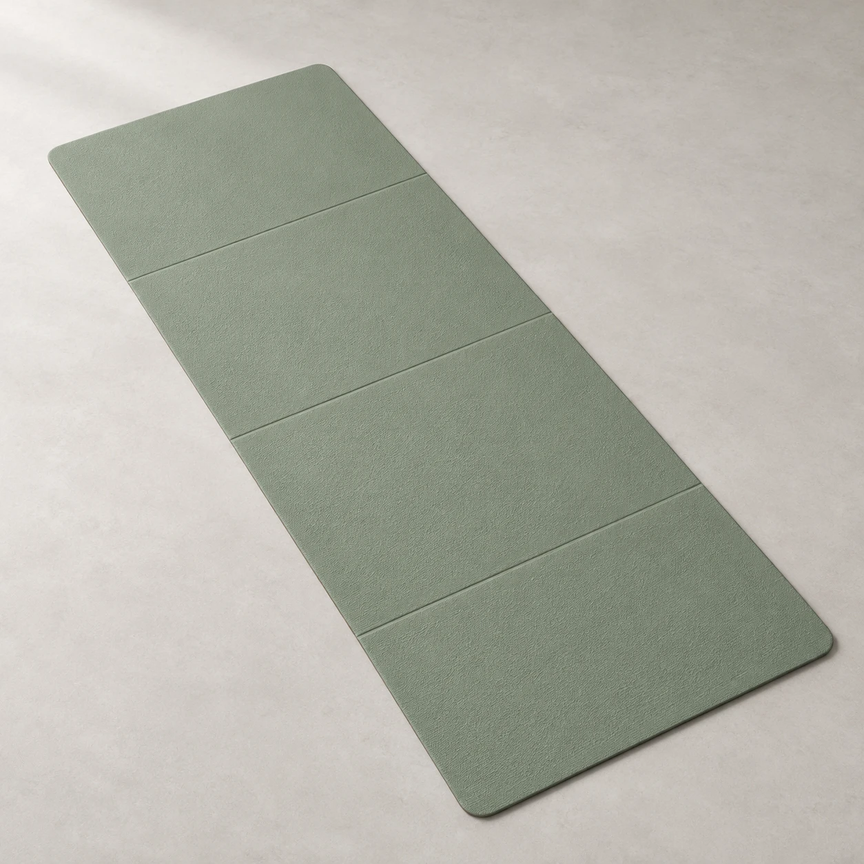 Fold Sage yoga mat, Sage, 3 mm